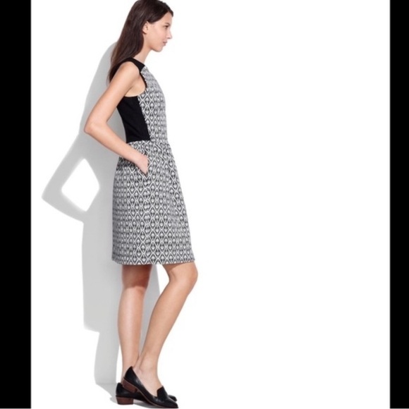 Madewell Diamond Jacquard Sleeveless Dress XS - Picture 1 of 9